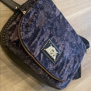 Juicy Couture Ciara Wild Thing Snake Velour purse & matching wallet